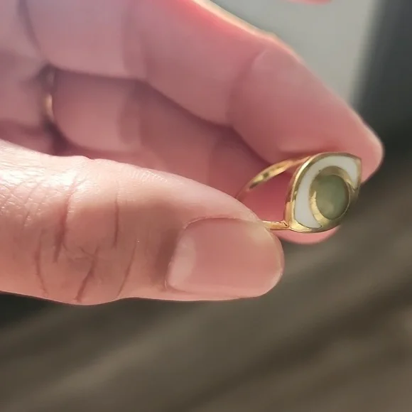 NWOT Gold-Filled Evil Eye Ring Size 5.5 - Picture 2 of 5